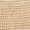 Beige raffia-taske med logo