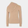 Beige sweater i uld