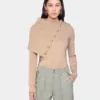 Beige sweater i uld