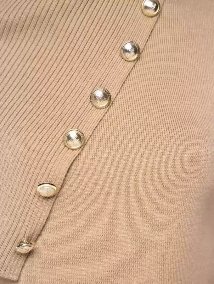 Beige sweater i uld