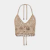 Bralette i hæklet stof