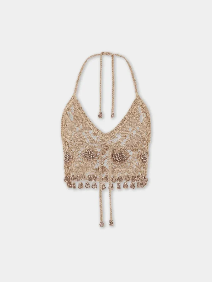 Bralette i hæklet stof
