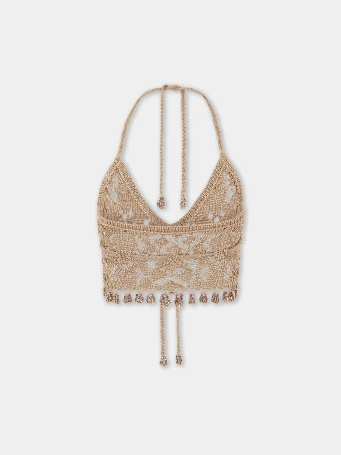 Bralette i hæklet stof