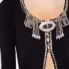 Broderet strikket cardigan