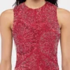 Crepe-top med perlebroderi