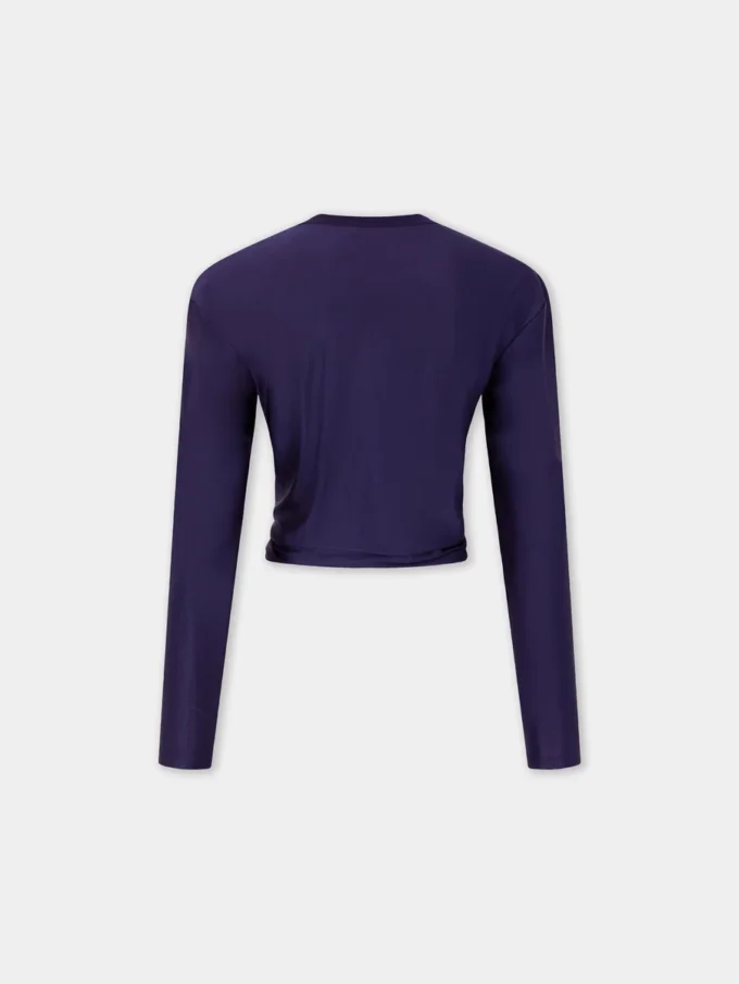 Crop top med piercingdetaljer