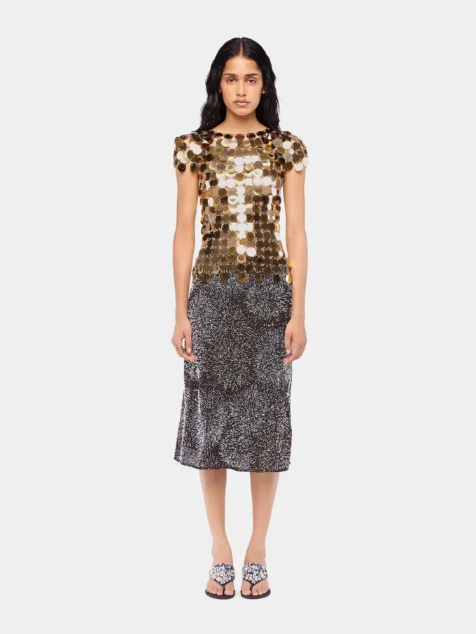 Den guldfarvede Sparkle disc-top