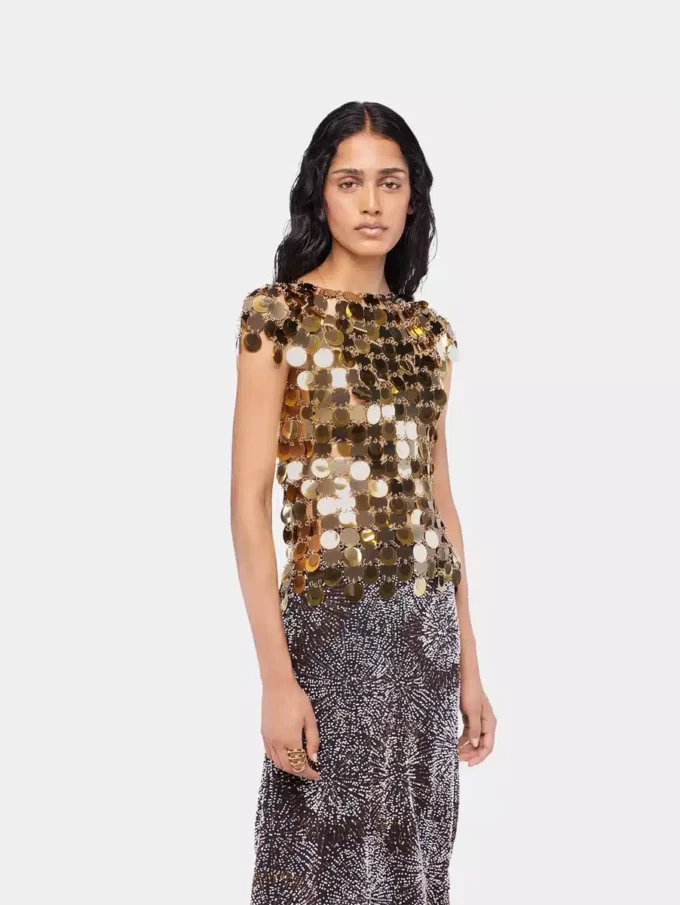 Den guldfarvede Sparkle disc-top