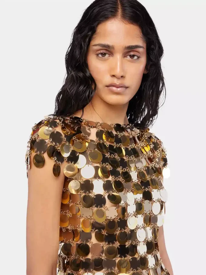 Den guldfarvede Sparkle disc-top
