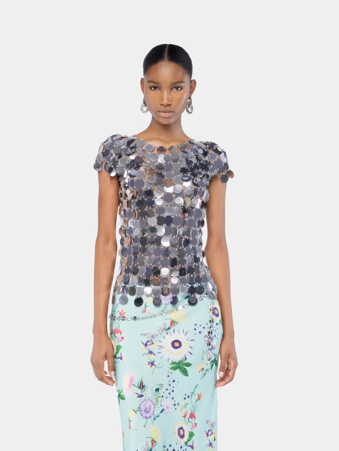 Den ikoniske sølvfarvede Sparkle-top