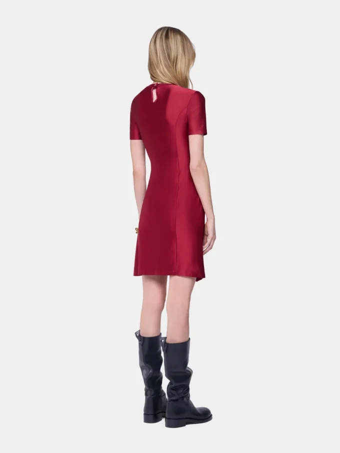 Drapé mini-kjole i jersey