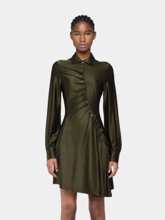 Drapé mini-kjole i jersey