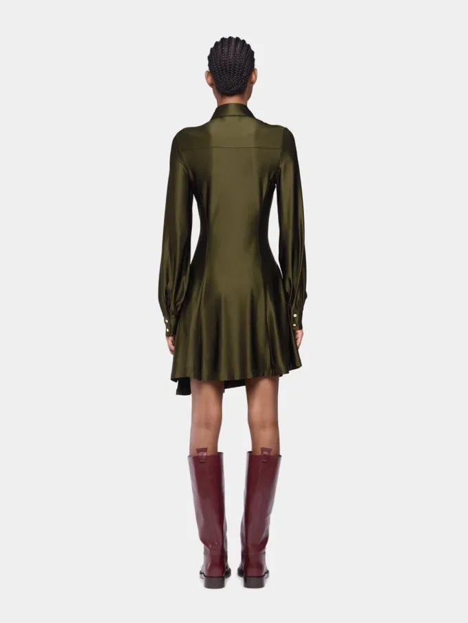 Drapé mini-kjole i jersey