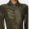 Drapé mini-kjole i jersey