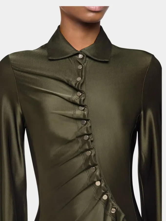 Drapé mini-kjole i jersey