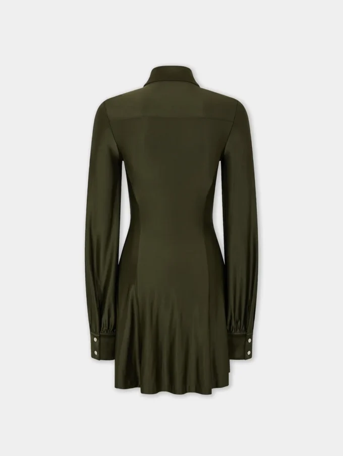Drapé mini-kjole i jersey
