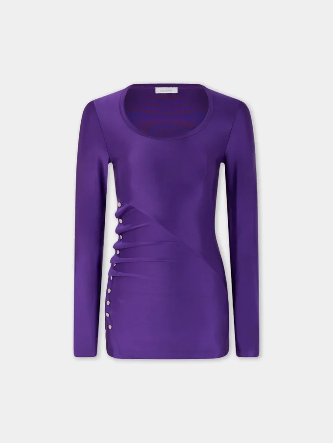 Drapede jerseybluse