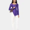 Drapede jerseybluse