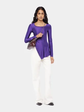 Drapede jerseybluse