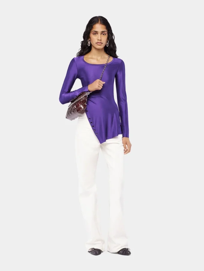 Drapede jerseybluse
