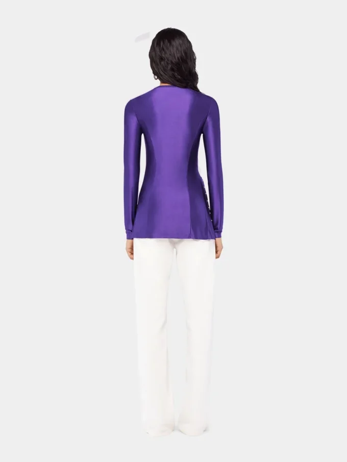 Drapede jerseybluse