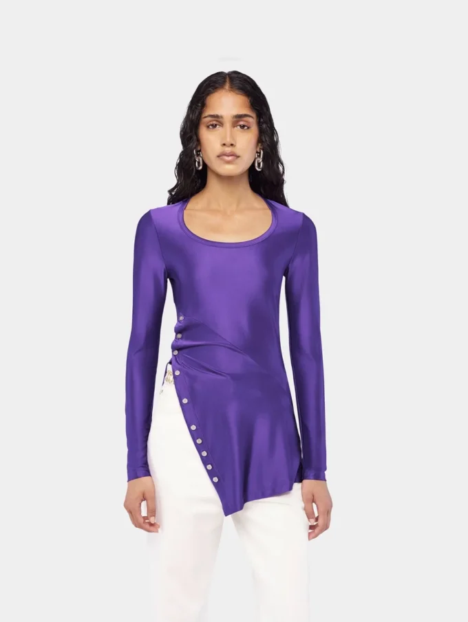 Drapede jerseybluse