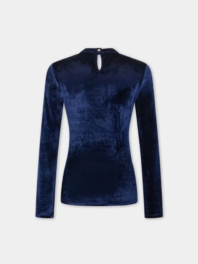 Drapede top i fløjl