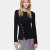 Drapede top i jersey