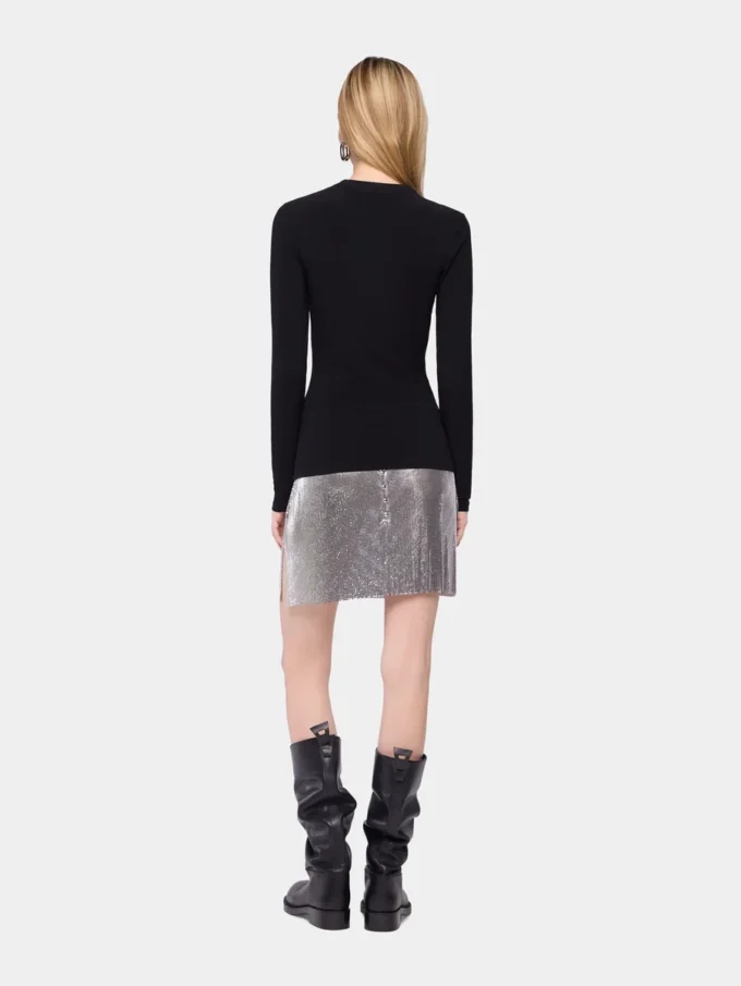 Drapede top i jersey