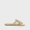 Flade sandaler med strass