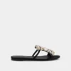 Flade sandaler med strass