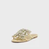 Flade sandaler med strass