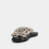 Flade sandaler med strass