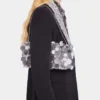 Glitrende baguette-taske