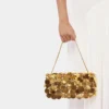 Glitrende baguette-taske
