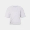 Grå T-shirt med piercing