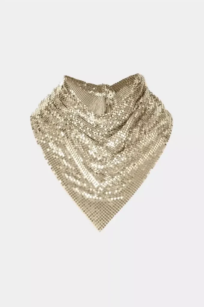 GULD KÆDEVÆVET TØRKLÆDE