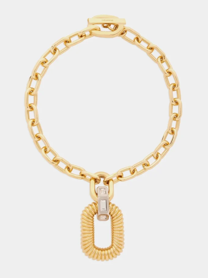 Guld xl link halskæde