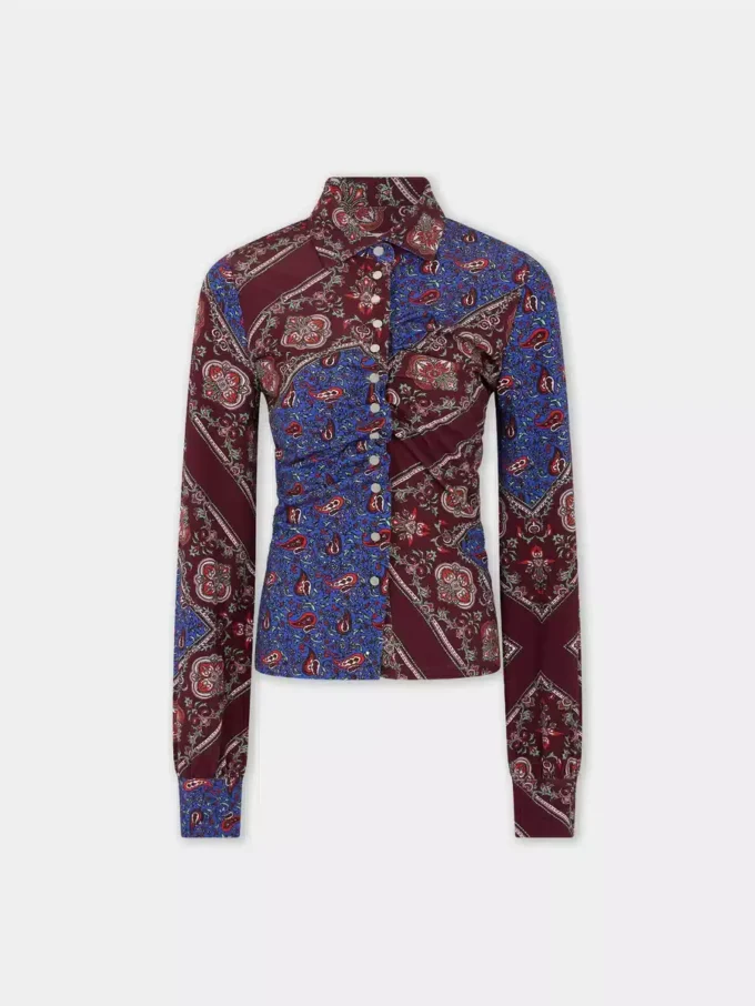 Jersey-skjorte med print