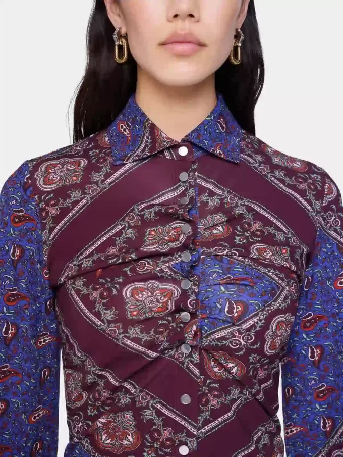 Jersey-skjorte med print