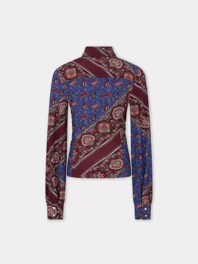 Jersey-skjorte med print