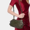 Khakifarvet Paco crossbody lædertaske