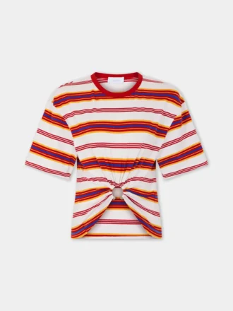 Kort T-shirt i bomuld