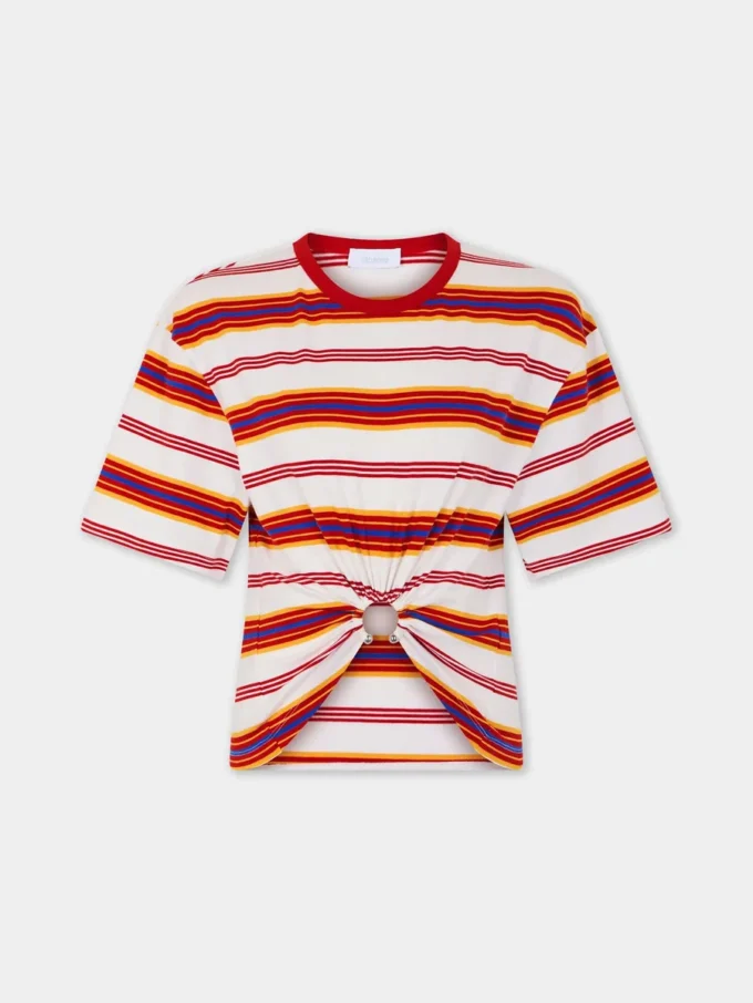 Kort T-shirt i bomuld