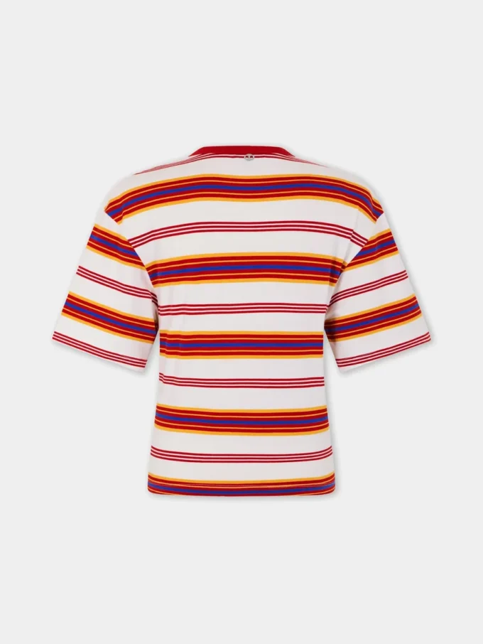 Kort T-shirt i bomuld