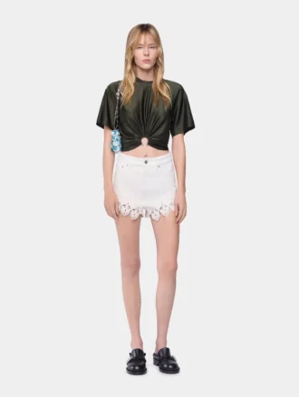 Kort T-shirt i jersey