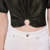 Kort T-shirt i jersey
