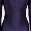 Lang kjole i jersey med godet-detaljer