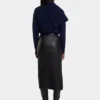 Marineblå sweater i uld