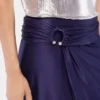 Midi-jersey nederdel med piercing